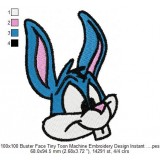 100x100 Buster Face Tiny Toon Machine Embroidery Design Instant Download